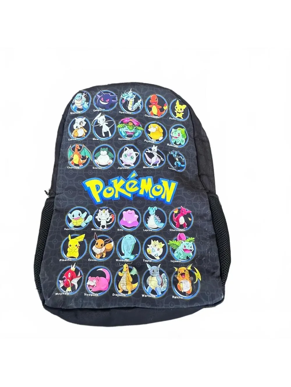 RARE Pokemon Characters Black Backpack Bag School College Pokémon Book TCG